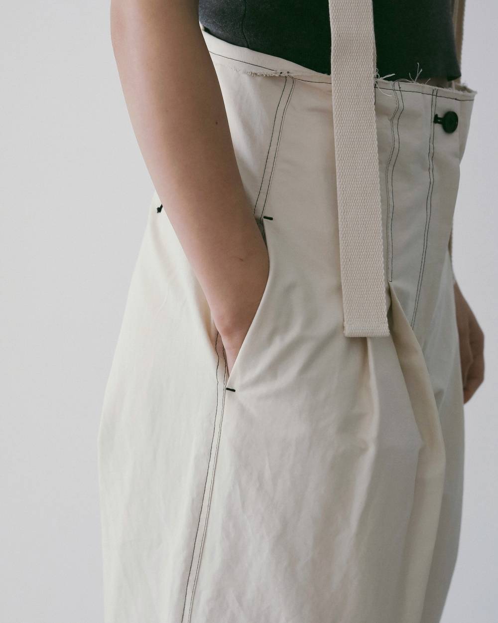 Suspenders Wide Pants Suspenders Wide Pants,サスペンダーズ ワイド パンツ,62610704,ボトム,パンツ,ワイドパンツ,オーバーオール,つなぎ,サスペンダー,ànuke,アンヌーク,lifes,ライフズ,26ss