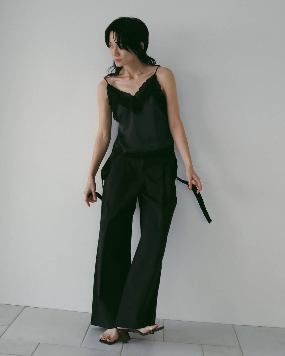 Suspenders Wide Pants Suspenders Wide Pants,サスペンダーズ ワイド パンツ,62610704,ボトム,パンツ,ワイドパンツ,オーバーオール,つなぎ,サスペンダー,ànuke,アンヌーク,lifes,ライフズ,26ss