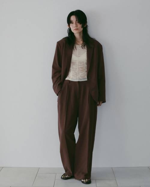 ànuke online store（アンヌーク） / Linen Tuck PantsLinen Tuck
