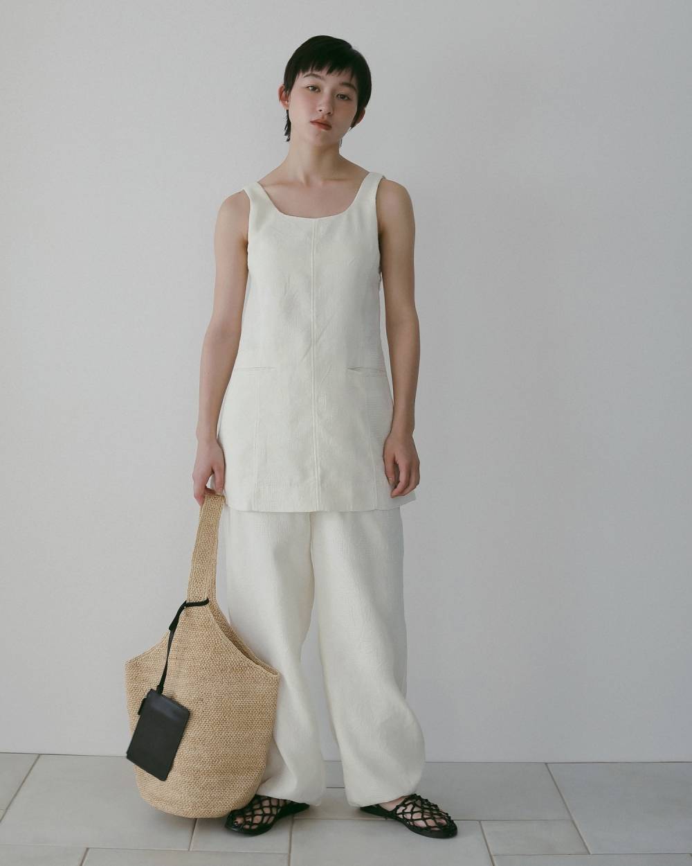 Jacquard Drawstring Pants Jacquard Drawstring Pants,ジャガード ドロストリング パンツ,62610707,ボトム,パンツ,ラフパンツ,ジャカード素材,ànuke,アンヌーク,lifes,ライフズ,26ss