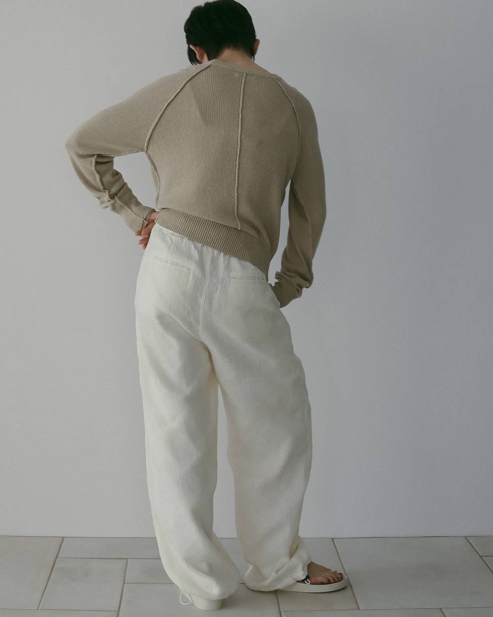 Jacquard Drawstring Pants Jacquard Drawstring Pants,ジャガード ドロストリング パンツ,62610707,ボトム,パンツ,ラフパンツ,ジャカード素材,ànuke,アンヌーク,lifes,ライフズ,26ss