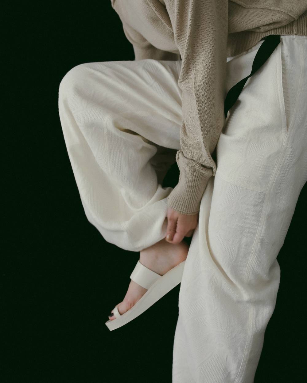 Jacquard Drawstring Pants Jacquard Drawstring Pants,ジャガード ドロストリング パンツ,62610707,ボトム,パンツ,ラフパンツ,ジャカード素材,ànuke,アンヌーク,lifes,ライフズ,26ss