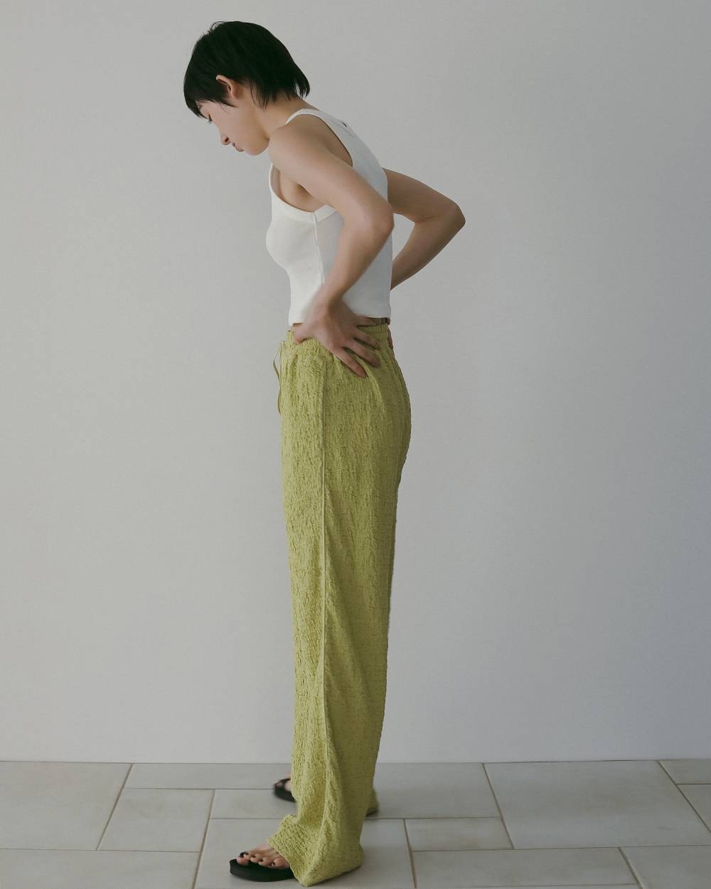 Shirring Easy Pants Shirring Easy Pants,シャーリング イージー パンツ,62610710,ボトム,パンツ,ànuke,アンヌーク,lifes,ライフズ,26ss
