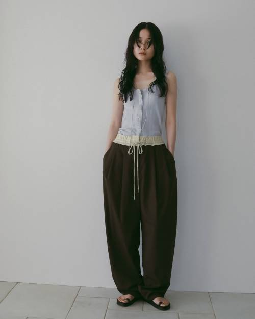 ànuke online store（アンヌーク） / Bicolor Stripe PantsBicolor