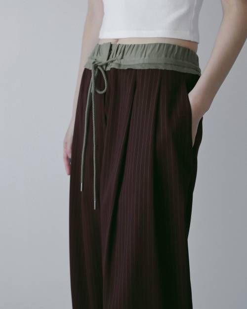 ànuke online store（アンヌーク） / Bicolor Stripe PantsBicolor