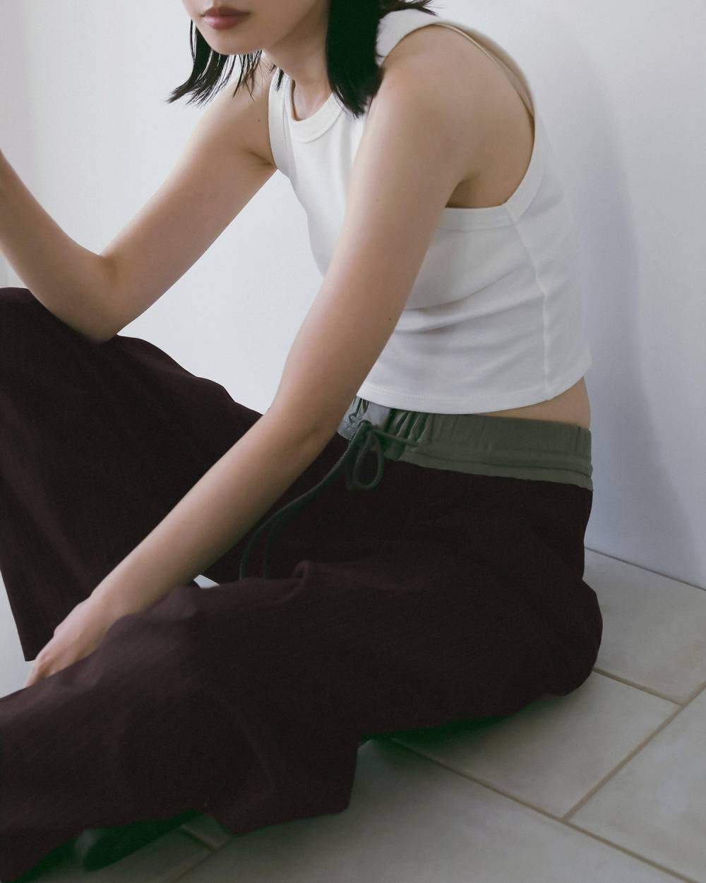 Bicolor Stripe Pants Bicolor Stripe Pants,バイカラー ストライプ パンツ,62610713,ボトム,パンツ,ストライプ,タックパンツ,ànuke,アンヌーク,lifes,ライフズ,26ss