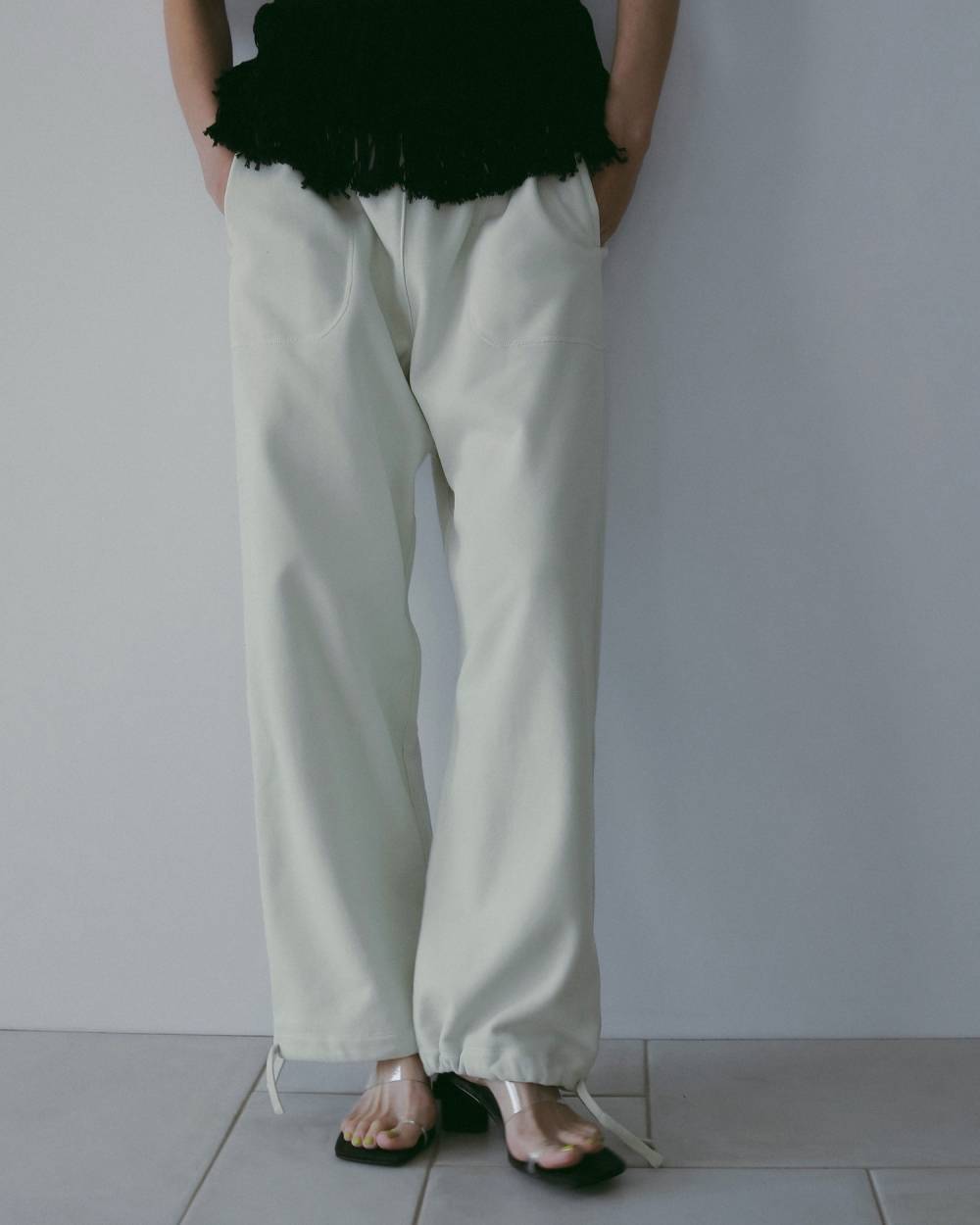 Stitch Sweat Pants Stitch Sweat Pants,ステッチ スウェット パンツ,62610715,パンツ,ボトム,スウェット,スウェットパンツ,裏起毛,ànuke,アンヌーク,lifes,ライフズ,26ss