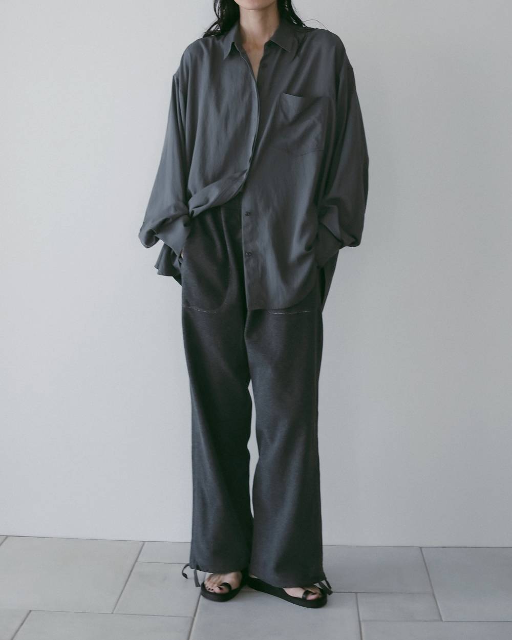 Stitch Sweat Pants Stitch Sweat Pants,ステッチ スウェット パンツ,62610715,パンツ,ボトム,スウェット,スウェットパンツ,裏起毛,ànuke,アンヌーク,lifes,ライフズ,26ss