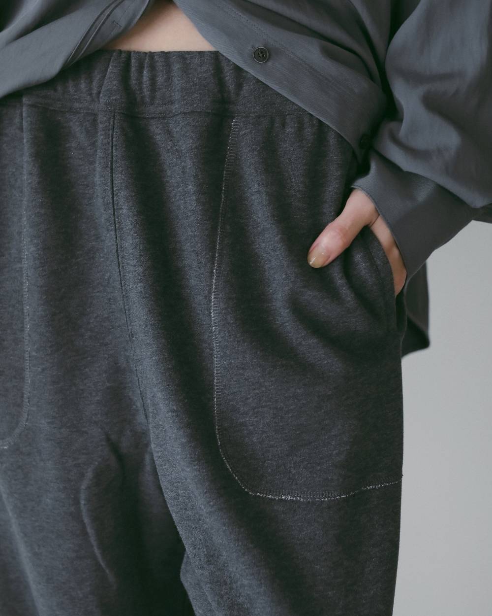 Stitch Sweat Pants Stitch Sweat Pants,ステッチ スウェット パンツ,62610715,パンツ,ボトム,スウェット,スウェットパンツ,裏起毛,ànuke,アンヌーク,lifes,ライフズ,26ss