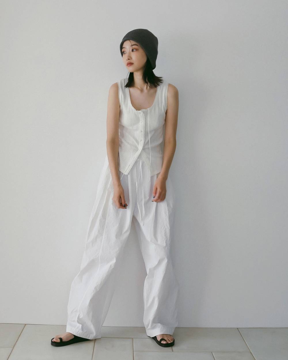 Volumetuck  Cocoon Pants Volumetuck  Cocoon Pants,ボリュームタック コクーン パンツ,62610720,ボトム,パンツ,PT,ナイロンパンツ,ànuke,アンヌーク,lifes,ライフズ,26ss