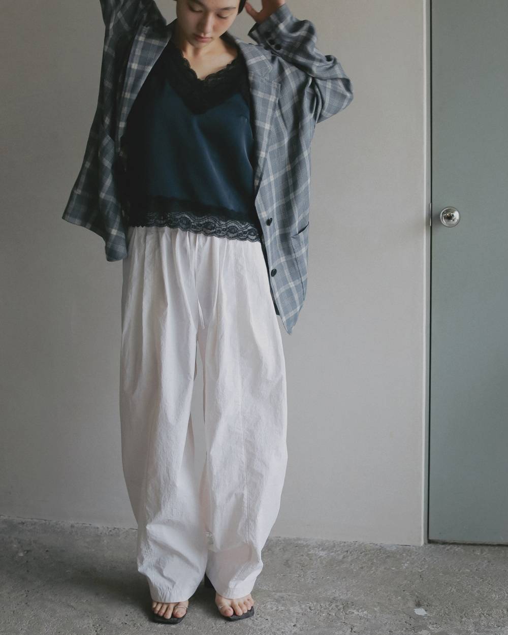 Volumetuck  Cocoon Pants Volumetuck  Cocoon Pants,ボリュームタック コクーン パンツ,62610720,ボトム,パンツ,PT,ナイロンパンツ,ànuke,アンヌーク,lifes,ライフズ,26ss