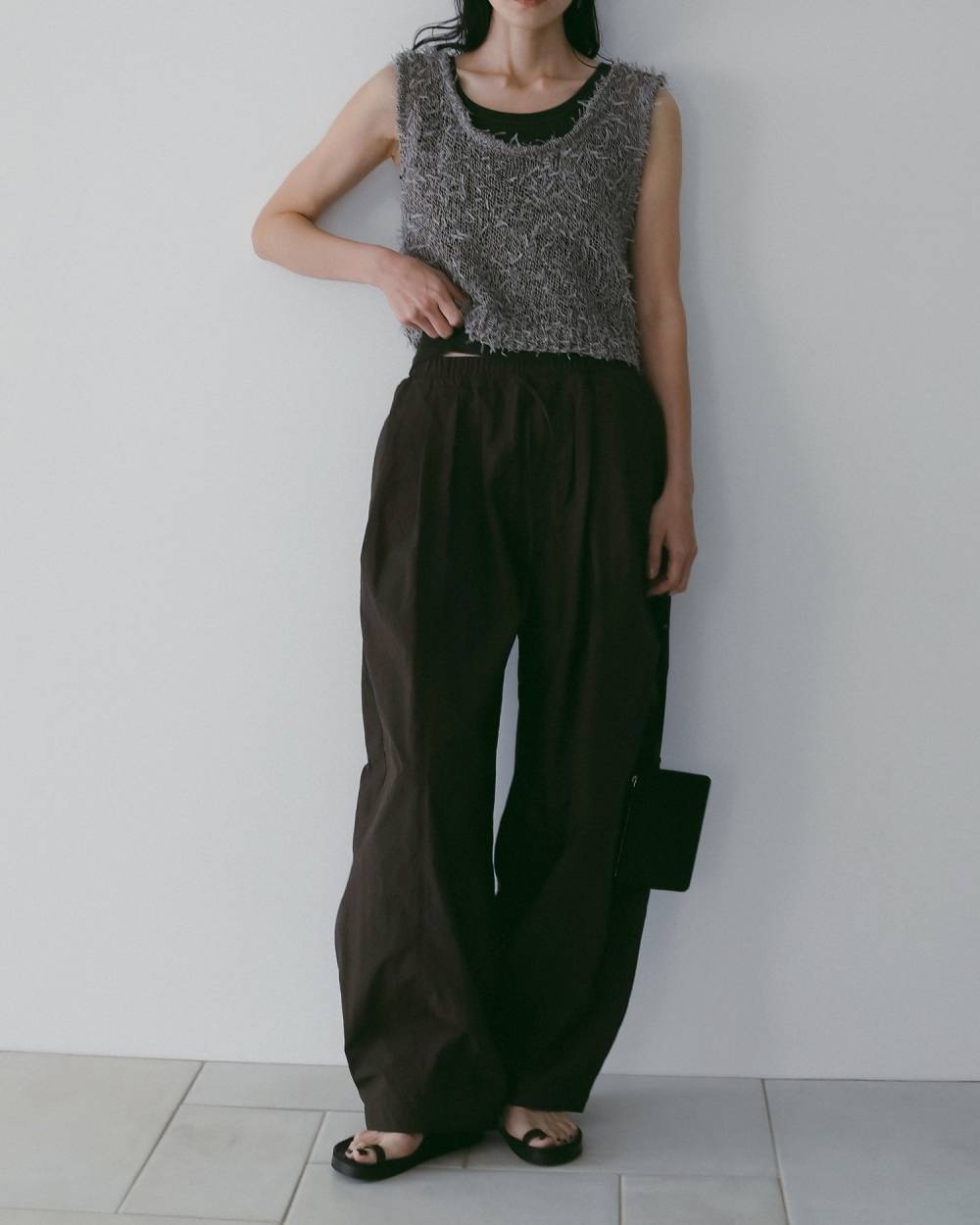 Volumetuck  Cocoon Pants Volumetuck  Cocoon Pants,ボリュームタック コクーン パンツ,62610720,ボトム,パンツ,PT,ナイロンパンツ,ànuke,アンヌーク,lifes,ライフズ,26ss