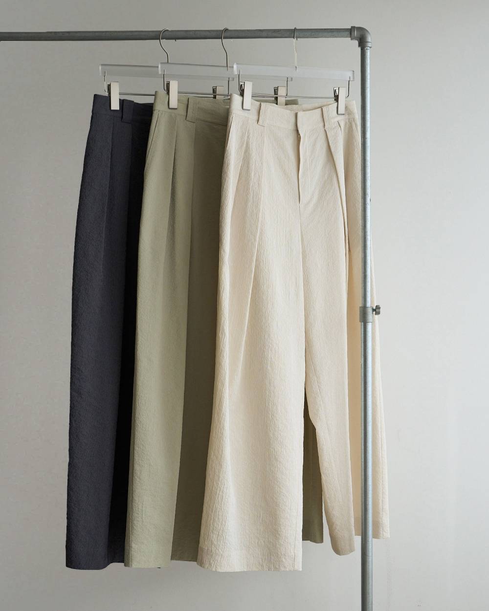 Sucker Tuck Pants Sucker Tuck Pants,サッカー タック パンツ,62610721,ボトム,パンツ,タックパンツ,ànuke,アンヌーク,lifes,ライフズ,26ss