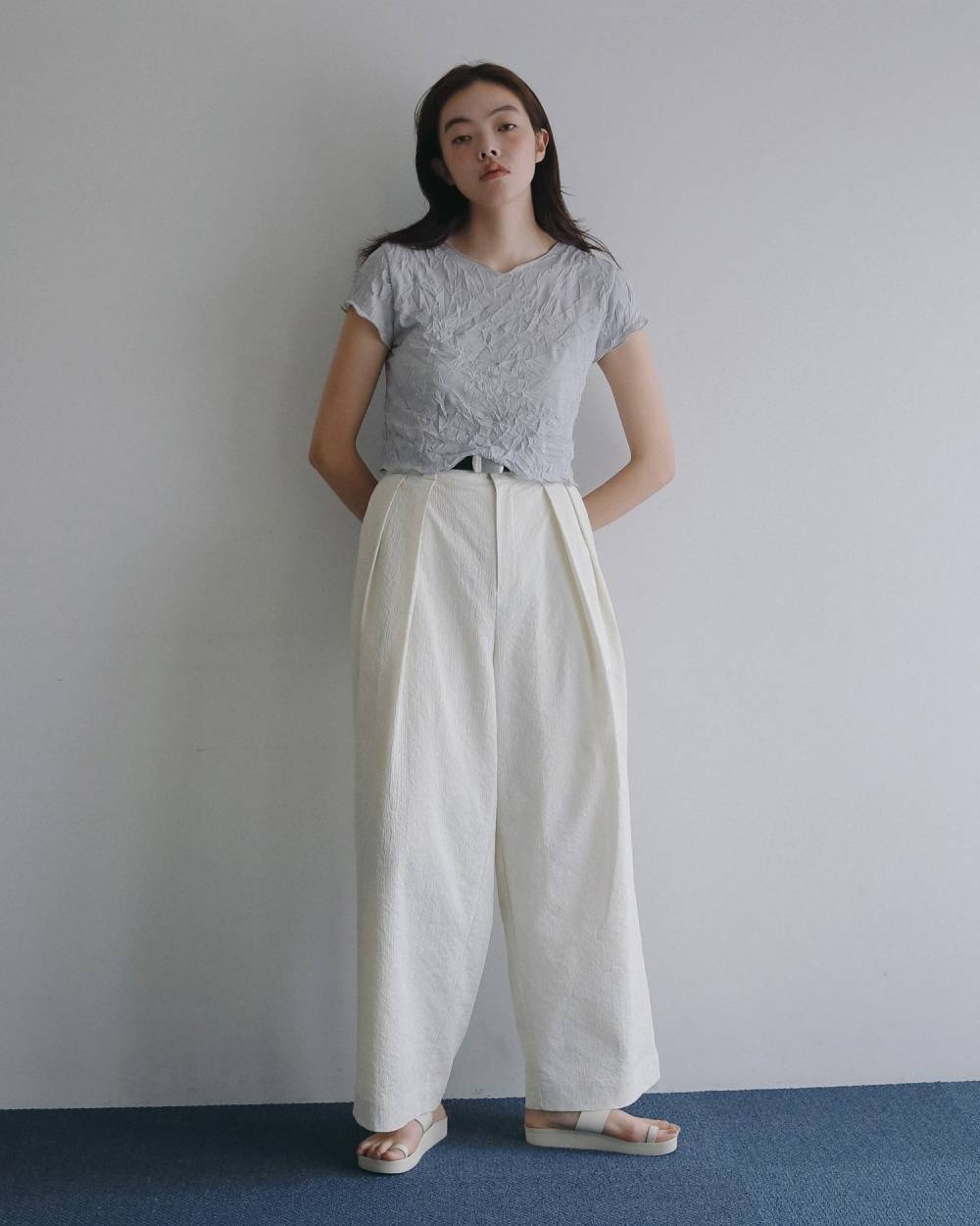 Sucker Tuck Pants Sucker Tuck Pants,サッカー タック パンツ,62610721,ボトム,パンツ,タックパンツ,ànuke,アンヌーク,lifes,ライフズ,26ss