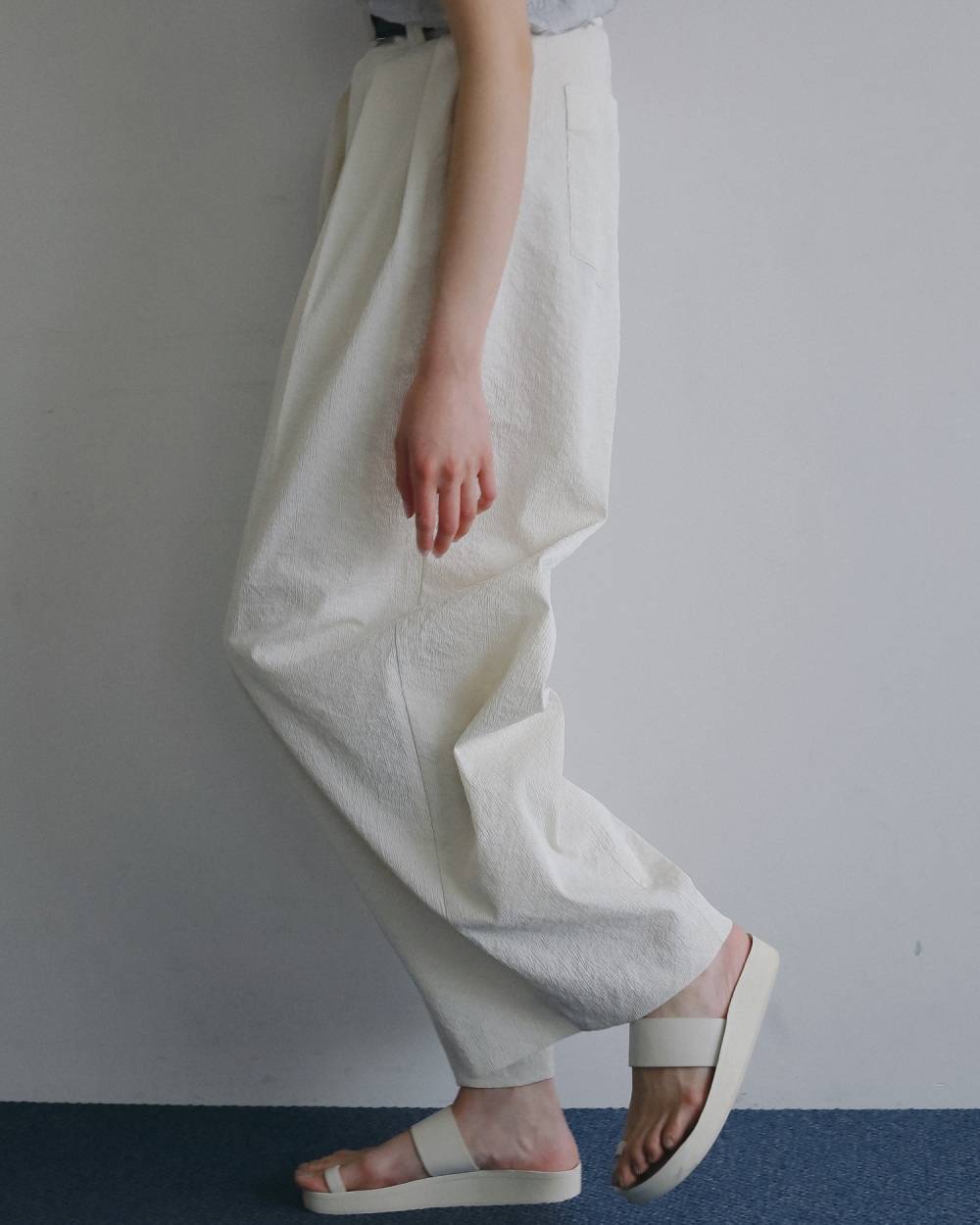 Sucker Tuck Pants Sucker Tuck Pants,サッカー タック パンツ,62610721,ボトム,パンツ,タックパンツ,ànuke,アンヌーク,lifes,ライフズ,26ss