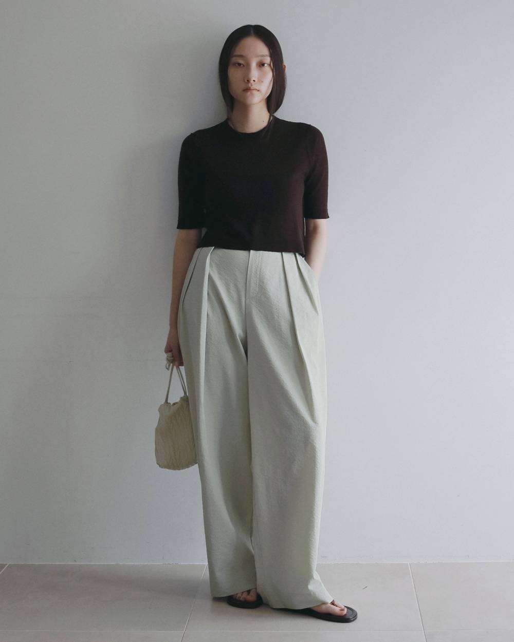 Sucker Tuck Pants Sucker Tuck Pants,サッカー タック パンツ,62610721,ボトム,パンツ,タックパンツ,ànuke,アンヌーク,lifes,ライフズ,26ss