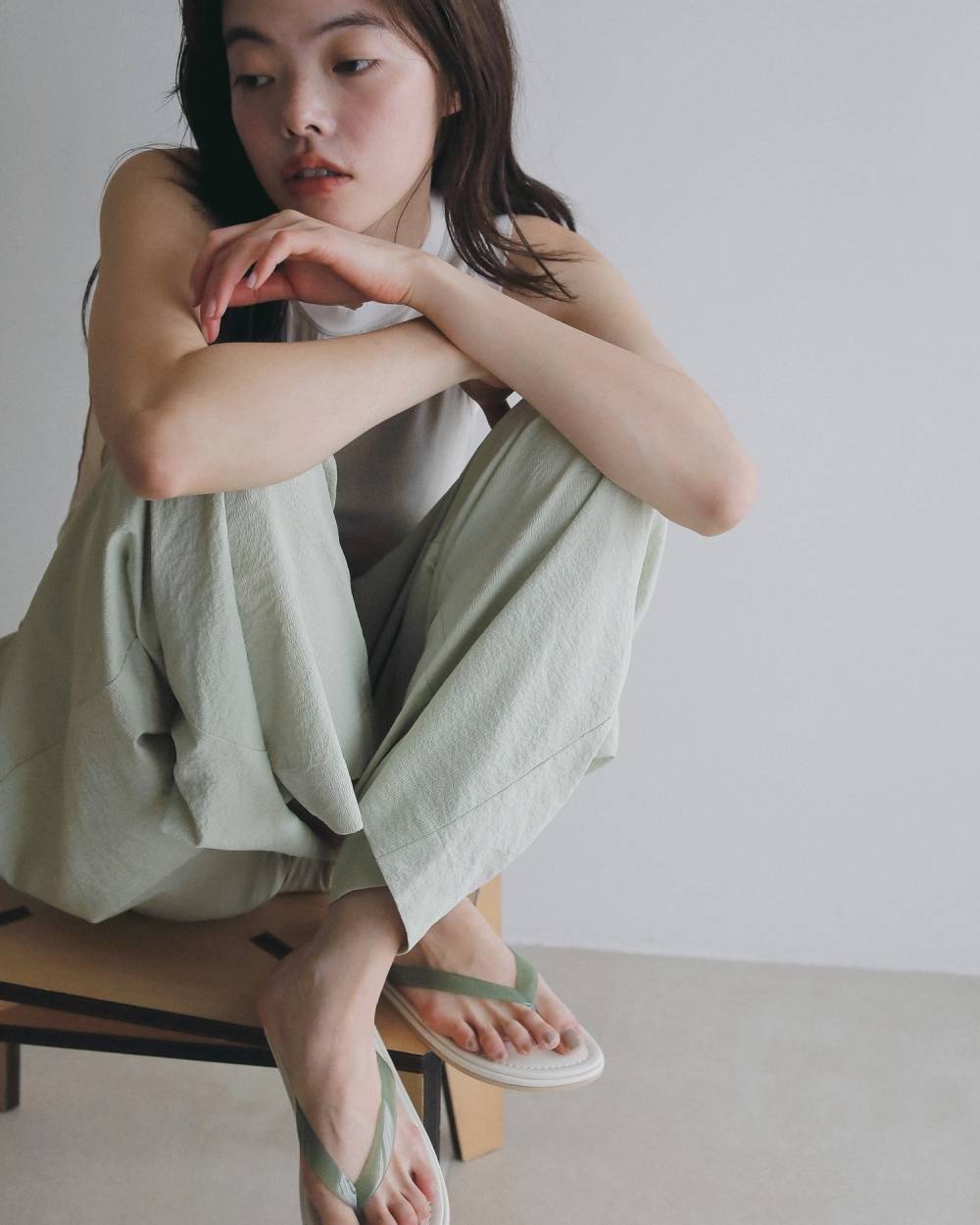 Sucker Tuck Pants Sucker Tuck Pants,サッカー タック パンツ,62610721,ボトム,パンツ,タックパンツ,ànuke,アンヌーク,lifes,ライフズ,26ss