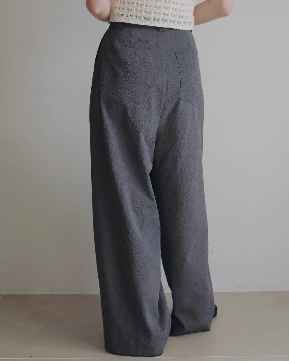 Sucker Tuck Pants Sucker Tuck Pants,サッカー タック パンツ,62610721,ボトム,パンツ,タックパンツ,ànuke,アンヌーク,lifes,ライフズ,26ss