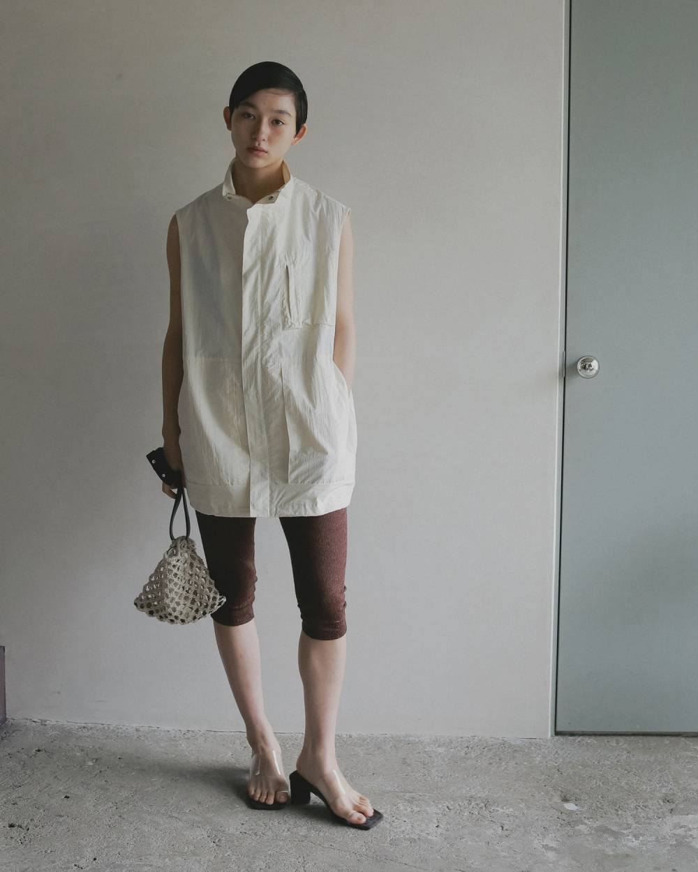 Cutlace Biker Pants Cutlace Biker Pants,カットレース バイカー パンツ,62610722,ボトム,パンツ,バイカーパンツ,透け感,カットレース素材,レース,ハーフパンツ,ànuke,アンヌーク,lifes,ライフズ,26ss