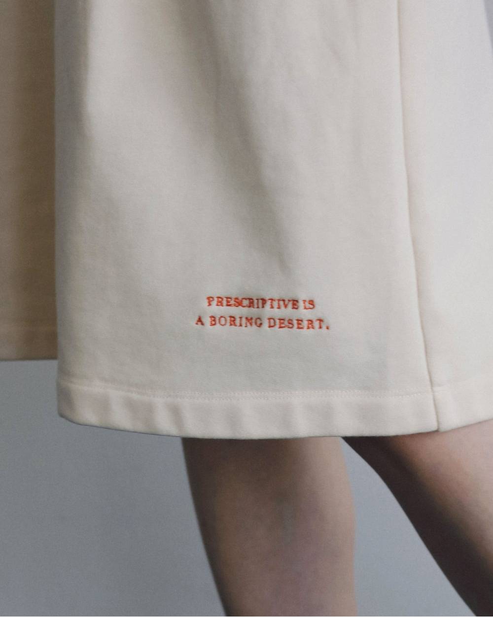 Embroidery Half Pants Embroidery Half Pants,エンブロイダリー ハーフ パンツ,62610723,ボトム,パンツ,ハーフパンツ,裏毛,刺繍,ànuke,アンヌーク,lifes,ライフズ,26ss