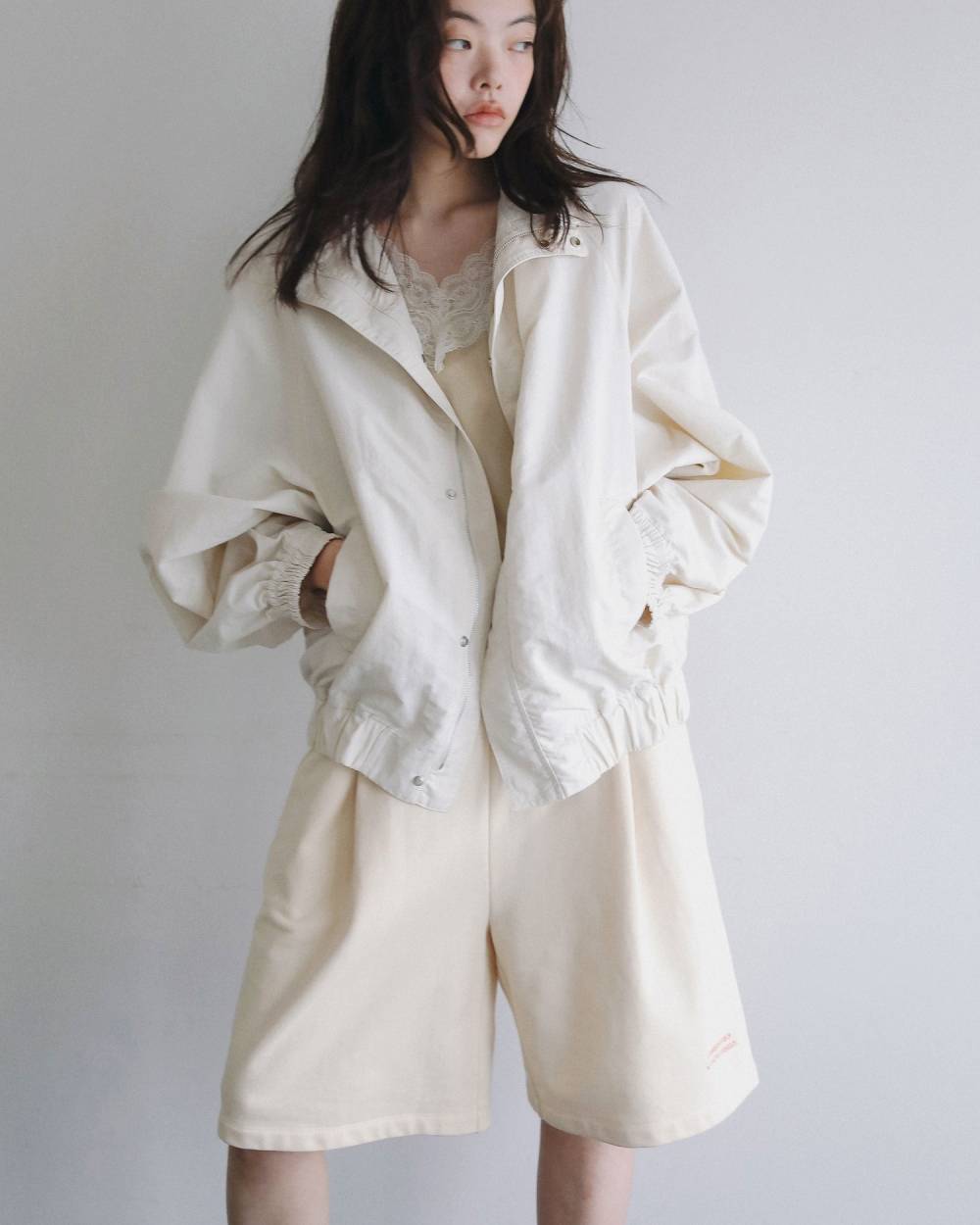 Embroidery Half Pants Embroidery Half Pants,エンブロイダリー ハーフ パンツ,62610723,ボトム,パンツ,ハーフパンツ,裏毛,刺繍,ànuke,アンヌーク,lifes,ライフズ,26ss