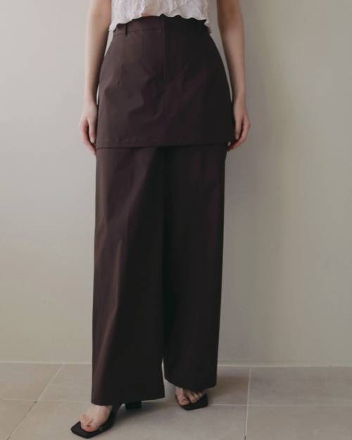 Enof layered pants レイヤードパンツ ànuke online store（アンヌーク） / Multifunction Layered