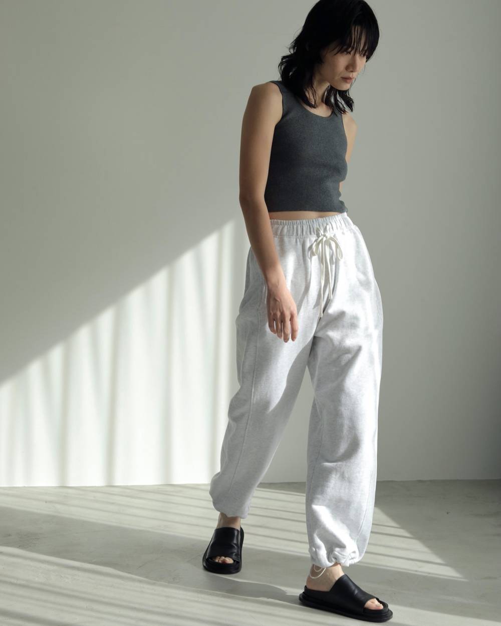 Drawstring Sweat Pants Drawstring Sweat Pants,ドロストリング スウェット パンツ,62610726,パンツ,ボトム,スウェット,ドロスト,ànuke,アンヌーク,lifes,ライフズ,25aw