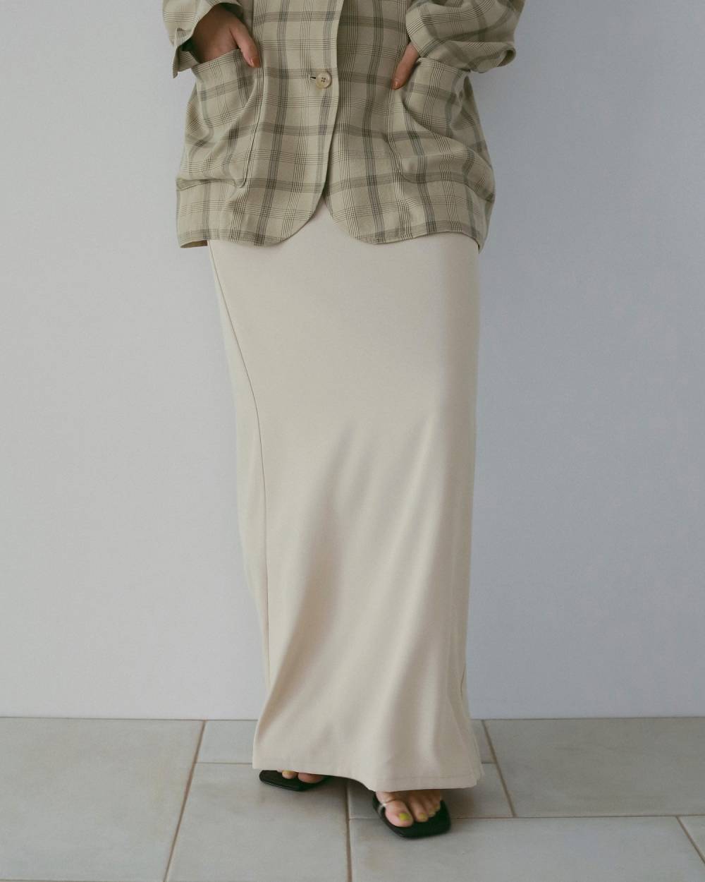 Georgette Pencil Skirt Georgette Pencil Skirt,ジョーゼット ペンシル スカート,62610801,スカート,ペンシルスカート,ボトム,ジョーゼット素材,ànuke,アンヌーク,lifes,ライフズ,26ss