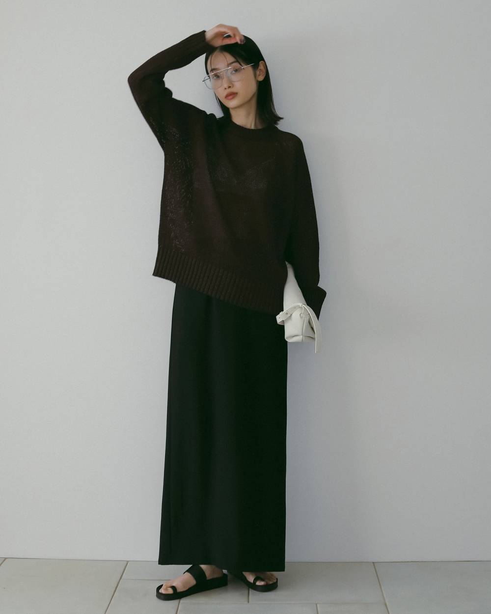 Georgette Pencil Skirt Georgette Pencil Skirt,ジョーゼット ペンシル スカート,62610801,スカート,ペンシルスカート,ボトム,ジョーゼット素材,ànuke,アンヌーク,lifes,ライフズ,26ss