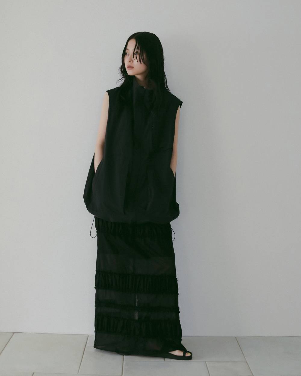 Tiered Pencil Skirt Tiered Pencil Skirt,ティアード ペンシル スカート,62610803,ボトム,スカート,ペンシルスカート,ànuke,アンヌーク,lifes,ライフズ,26ss