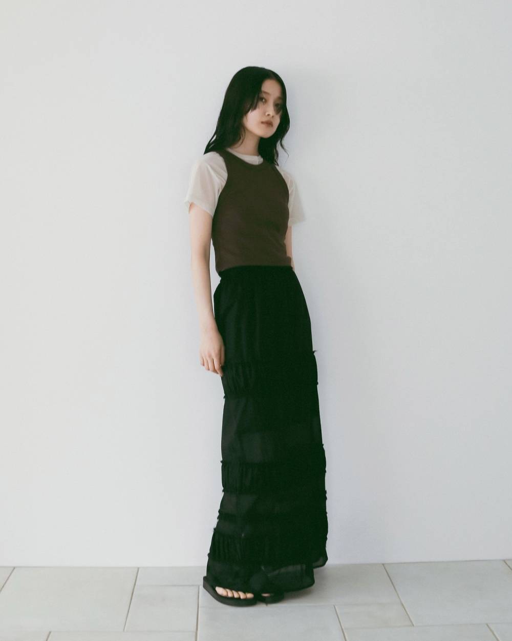 Tiered Pencil Skirt Tiered Pencil Skirt,ティアード ペンシル スカート,62610803,ボトム,スカート,ペンシルスカート,ànuke,アンヌーク,lifes,ライフズ,26ss