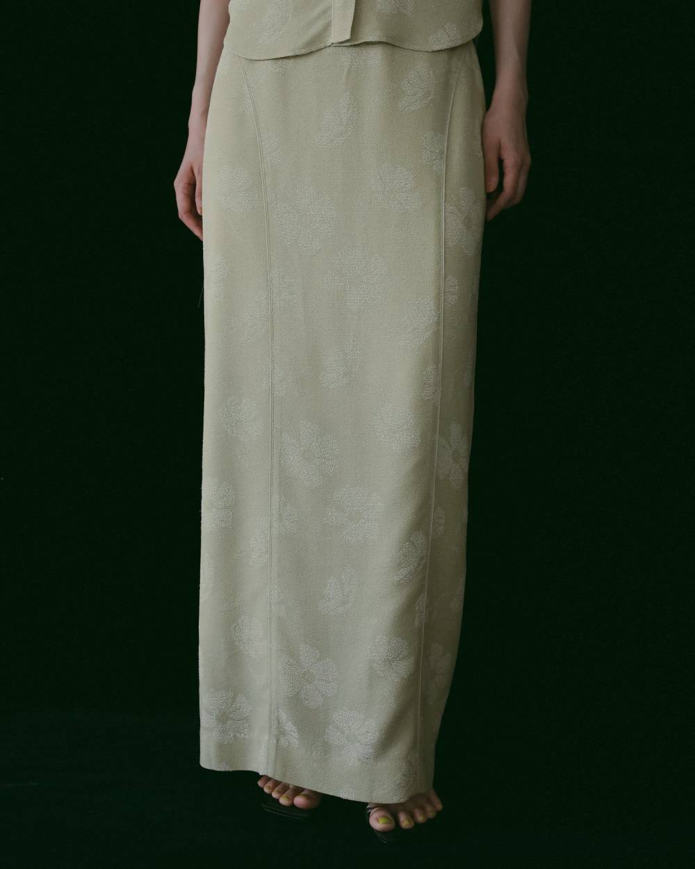 Flower Jacquard Skirt Flower Jacquard Skirt,フラワー ジャカード スカート,62610806,スカート,ボトム,ストレートスカート,花柄,ànuke,アンヌーク,lifes,ライフズ,26ss