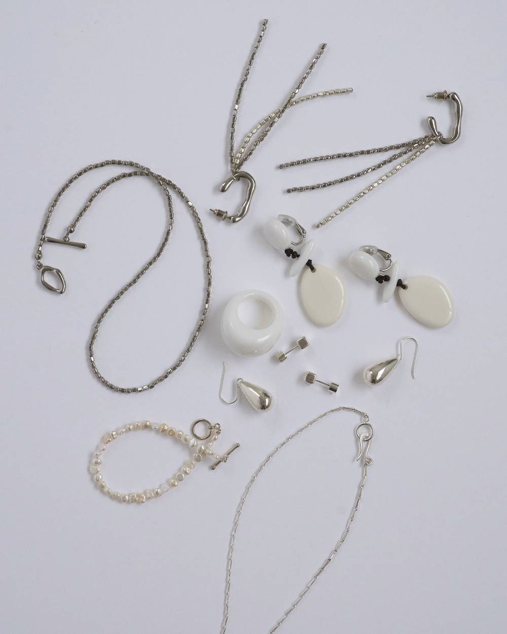 Acrylic Stone Earring Acrylic Stone Earring,アクリル ストーン イヤリング,62610901,アクセサリー,アクセ,イヤリング,ピアス,樹脂ストーン,ànuke,アンヌーク,lifes,ライフズ,26ss