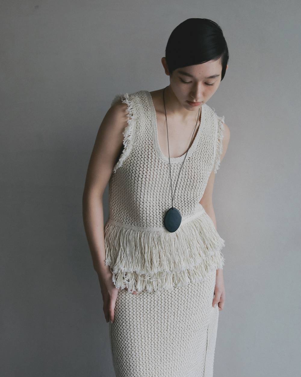 Acrylic Stone Necklace Acrylic Stone Necklace,アクリル ストーン ネックレス,62610902,ネックレス,アクセサリー,アクセ,ロングネックレス,ànuke,アンヌーク,lifes,ライフズ,26ss