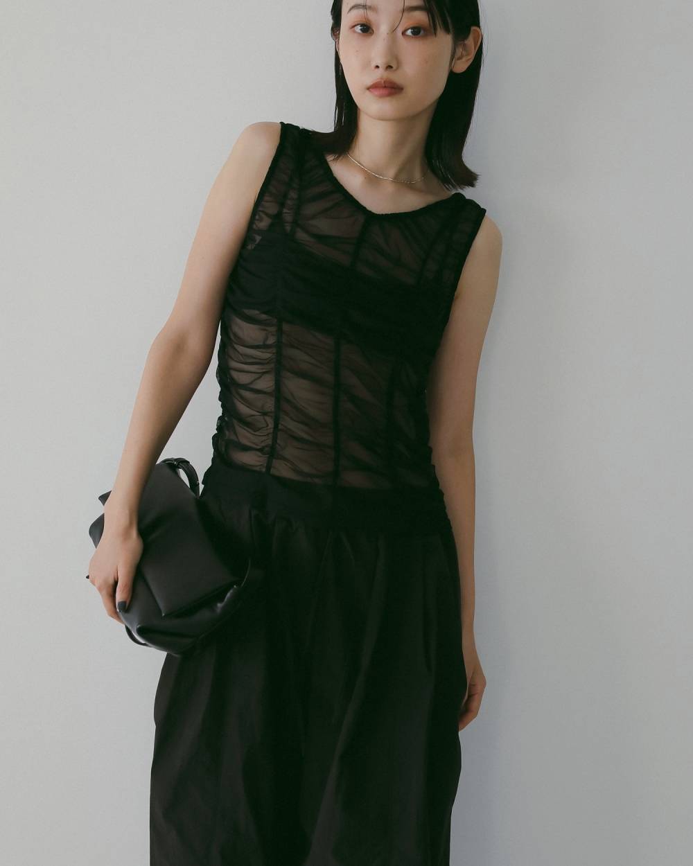 Ecoleather Wrap Bag Ecoleather Wrap Bag,エコレザー ラップ バック,62611009,バック,小物,エコレザー,ミニバック,ànuke,アンヌーク,lifes,ライフズ,26ss