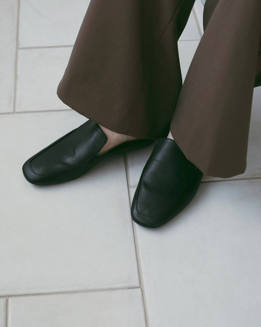 Ecoleather Flat Loafers Ecoleather Flat Loafers,エコレザー フラット ローファー,62611013,靴,シューズ,ローファー,ローカット,エコレザー,ànuke,アンヌーク,lifes,ライフズ,26ss