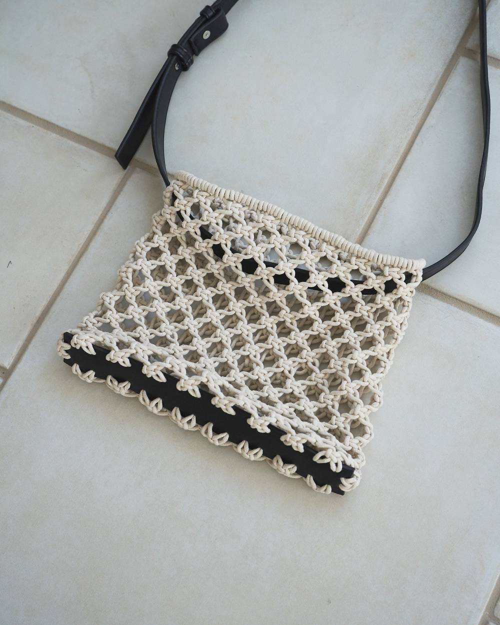 Macrame Shoulder Bag Macrame Shoulder Bag,マクラメ ショルダー バック,62611014,バック,小物,ミニバッグ,ànuke,アンヌーク,lifes,ライフズ,26ss