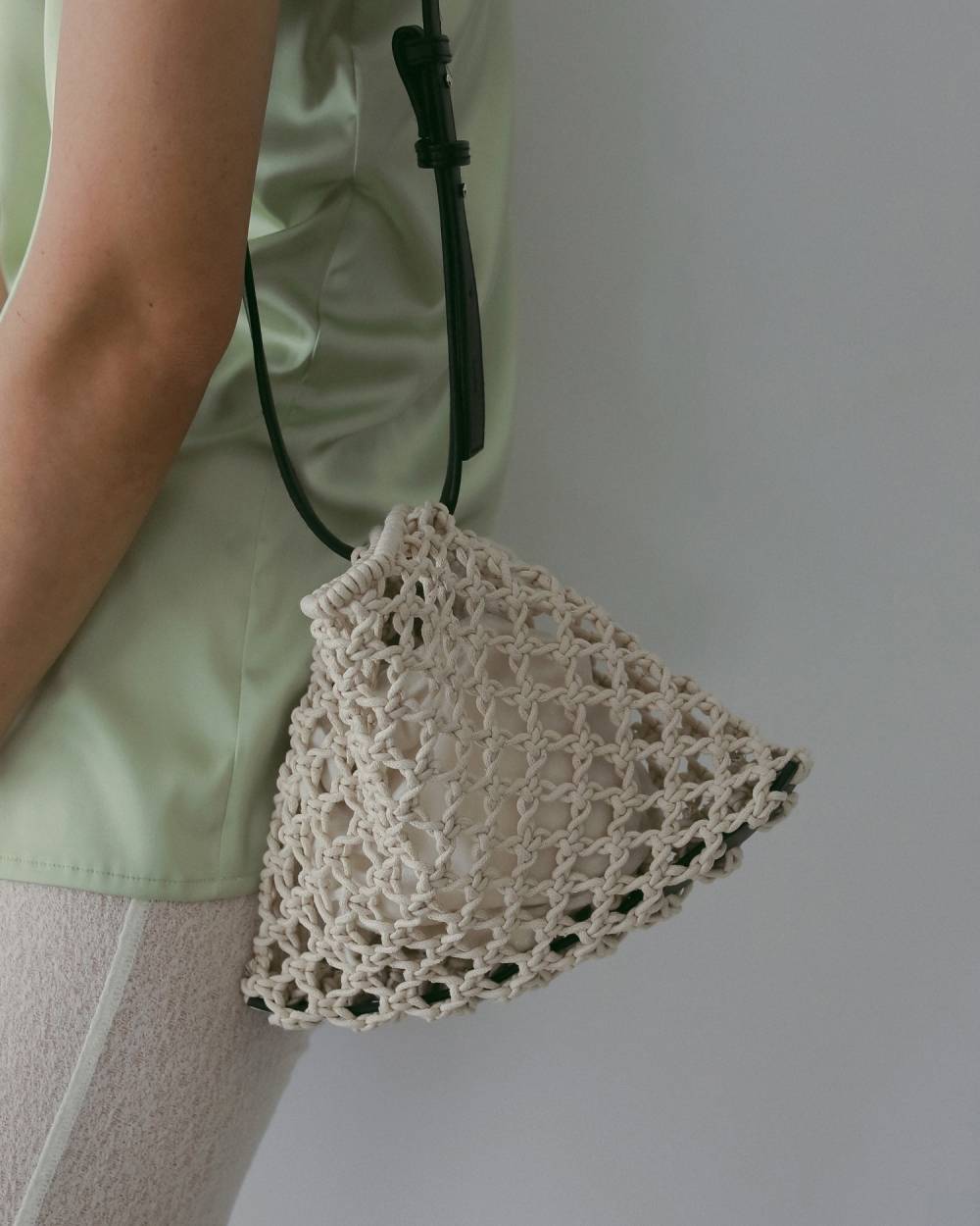 Macrame Shoulder Bag Macrame Shoulder Bag,マクラメ ショルダー バック,62611014,バック,小物,ミニバッグ,ànuke,アンヌーク,lifes,ライフズ,26ss