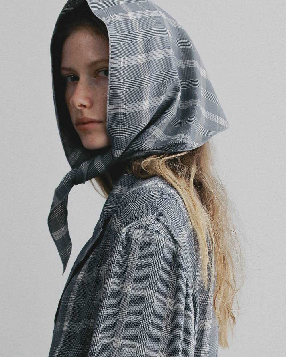 Check Scarf Check Scarf,チェック スカーフ,62611018,スカーフ,チェック柄,三角形,ヘアアクセ,ànuke,アンヌーク,lifes,ライフズ,26ss