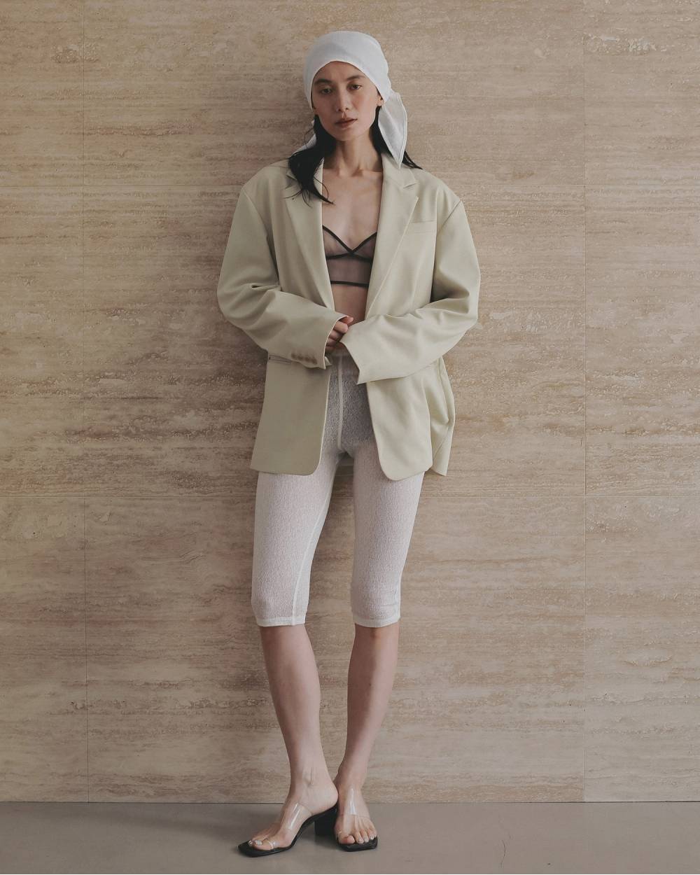 Square Clear Sandals Square Clear Sandals,スクエア クリア サンダル,62611019,サンダル,ヒールサンダル,シューズ,靴,クリア素材,ベロア,ànuke,アンヌーク,lifes,ライフズ,26ss