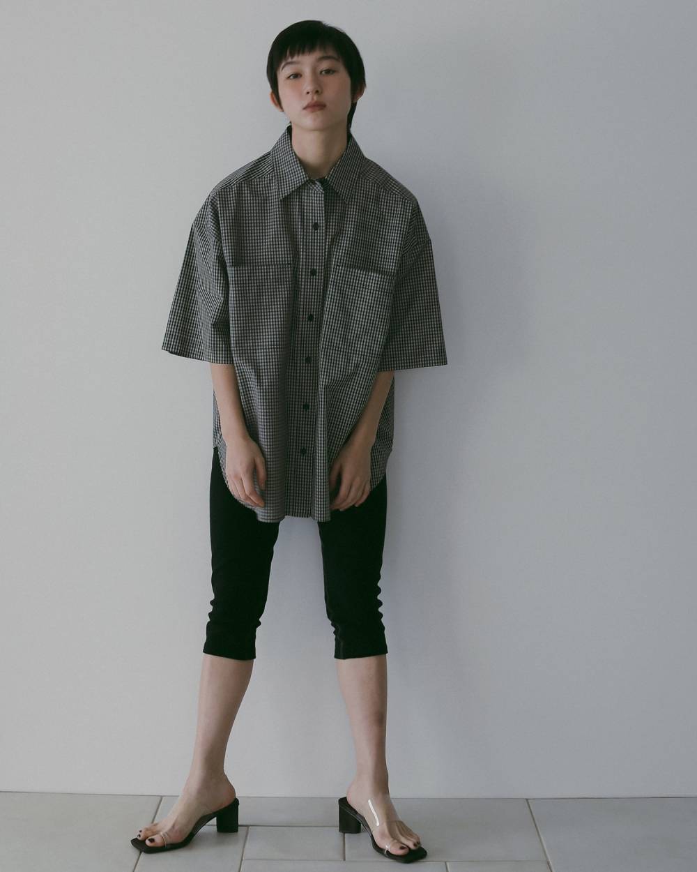 Square Clear Sandals Square Clear Sandals,スクエア クリア サンダル,62611019,サンダル,ヒールサンダル,シューズ,靴,クリア素材,ベロア,ànuke,アンヌーク,lifes,ライフズ,26ss