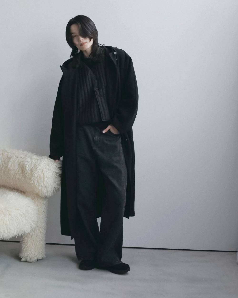 Wool Hoodie Coat Wool Hoodie Coat,ウール フーディー コート,62620001,アウター,コート,フーディーコート,ànuke,アンヌーク,lifes,ライフズ,26fall,26aw