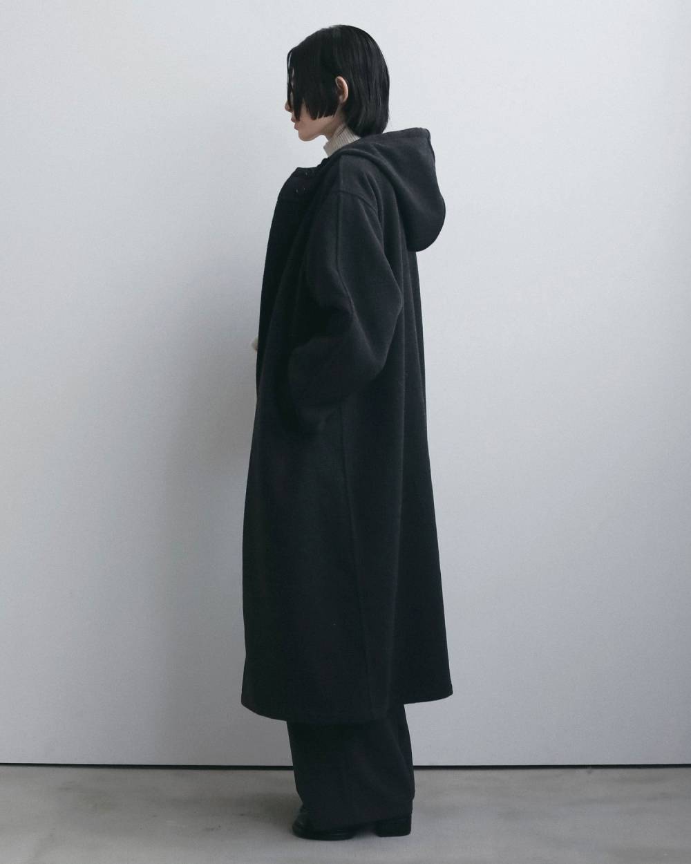 Wool Hoodie Coat Wool Hoodie Coat,ウール フーディー コート,62620001,アウター,コート,フーディーコート,ànuke,アンヌーク,lifes,ライフズ,26fall,26aw