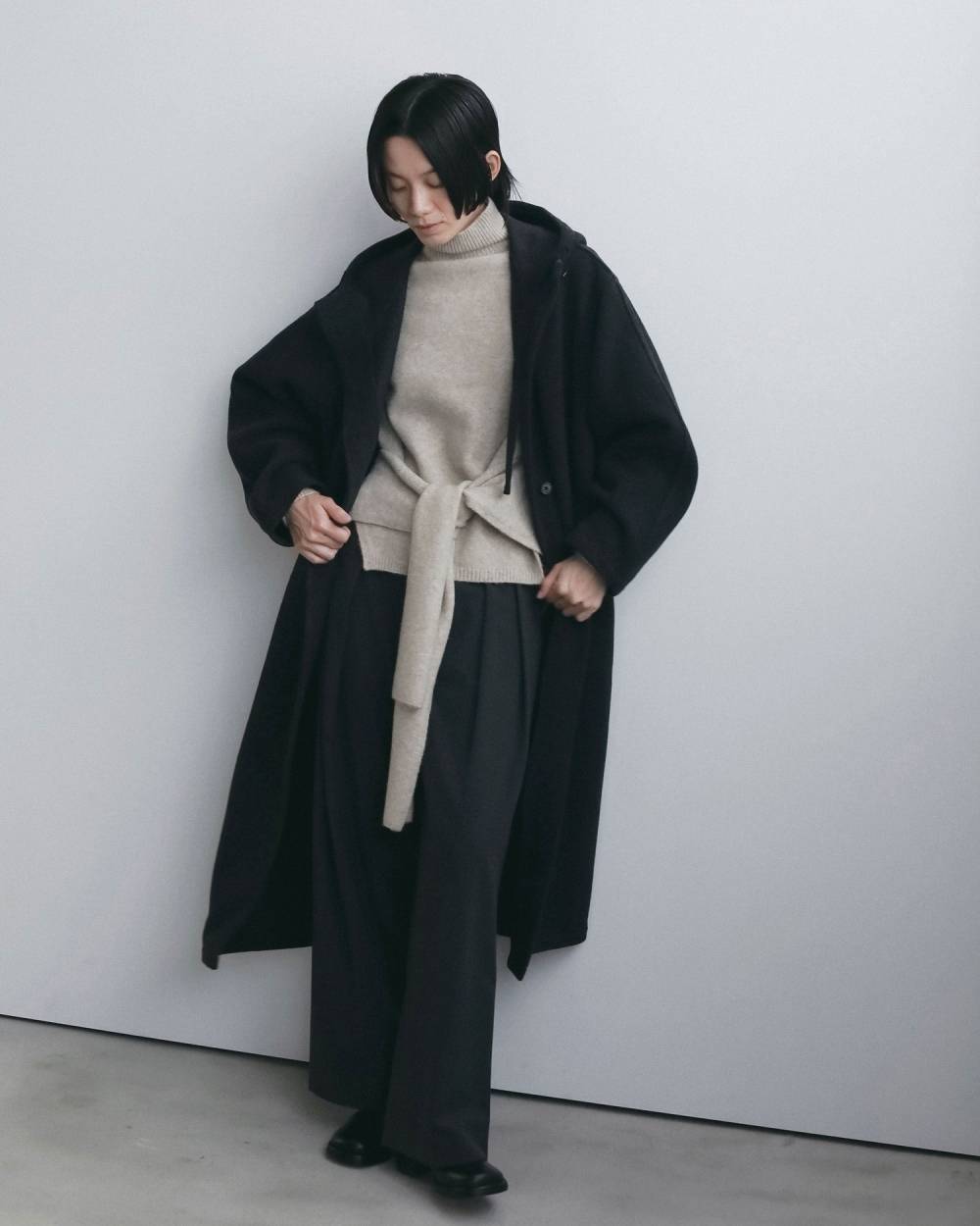 Wool Hoodie Coat Wool Hoodie Coat,ウール フーディー コート,62620001,アウター,コート,フーディーコート,ànuke,アンヌーク,lifes,ライフズ,26fall,26aw