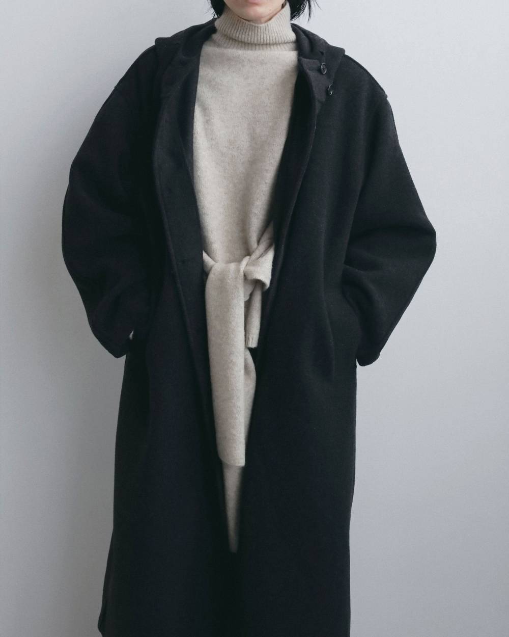 Wool Hoodie Coat Wool Hoodie Coat,ウール フーディー コート,62620001,アウター,コート,フーディーコート,ànuke,アンヌーク,lifes,ライフズ,26fall,26aw