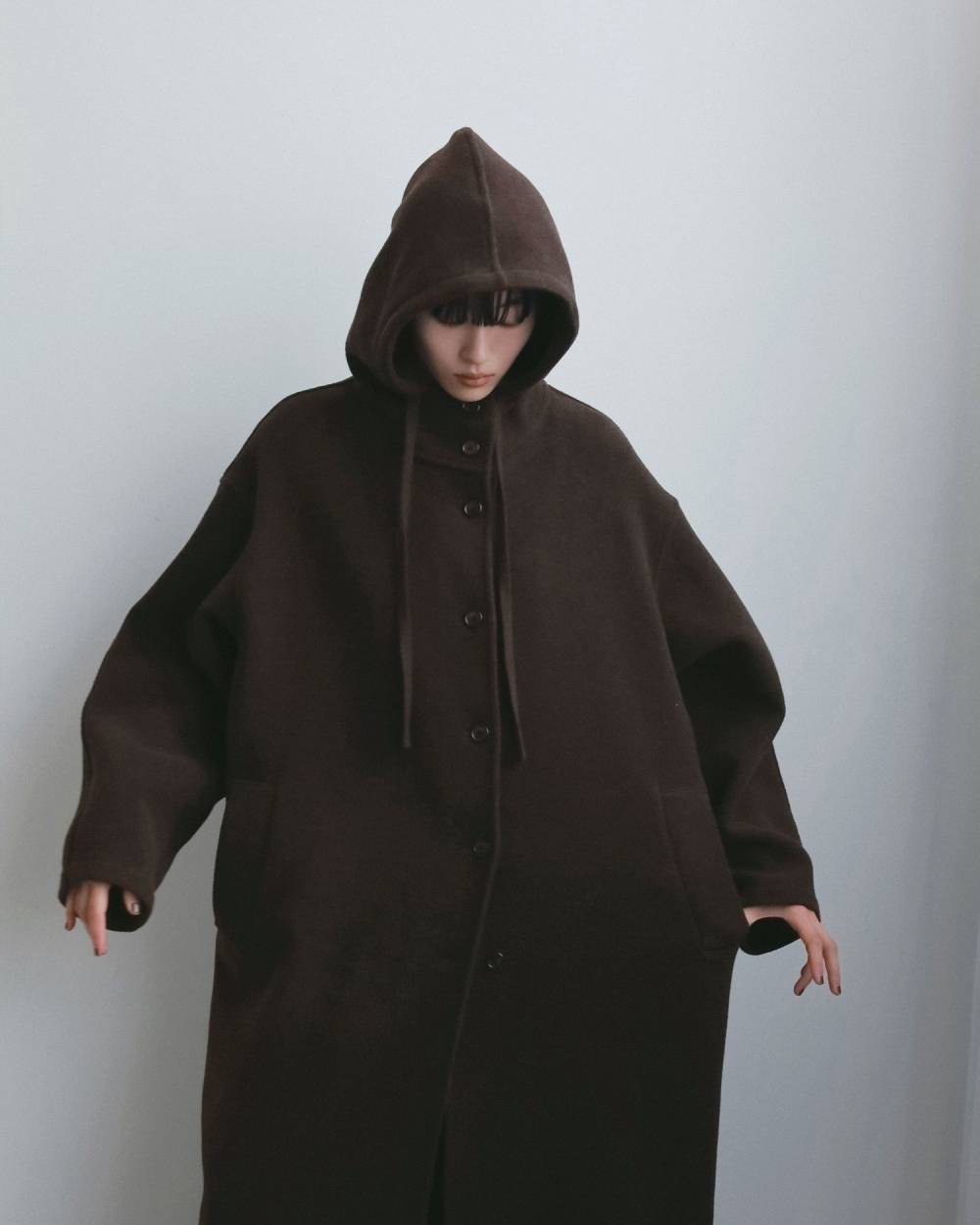 Wool Hoodie Coat Wool Hoodie Coat,ウール フーディー コート,62620001,アウター,コート,フーディーコート,ànuke,アンヌーク,lifes,ライフズ,26fall,26aw