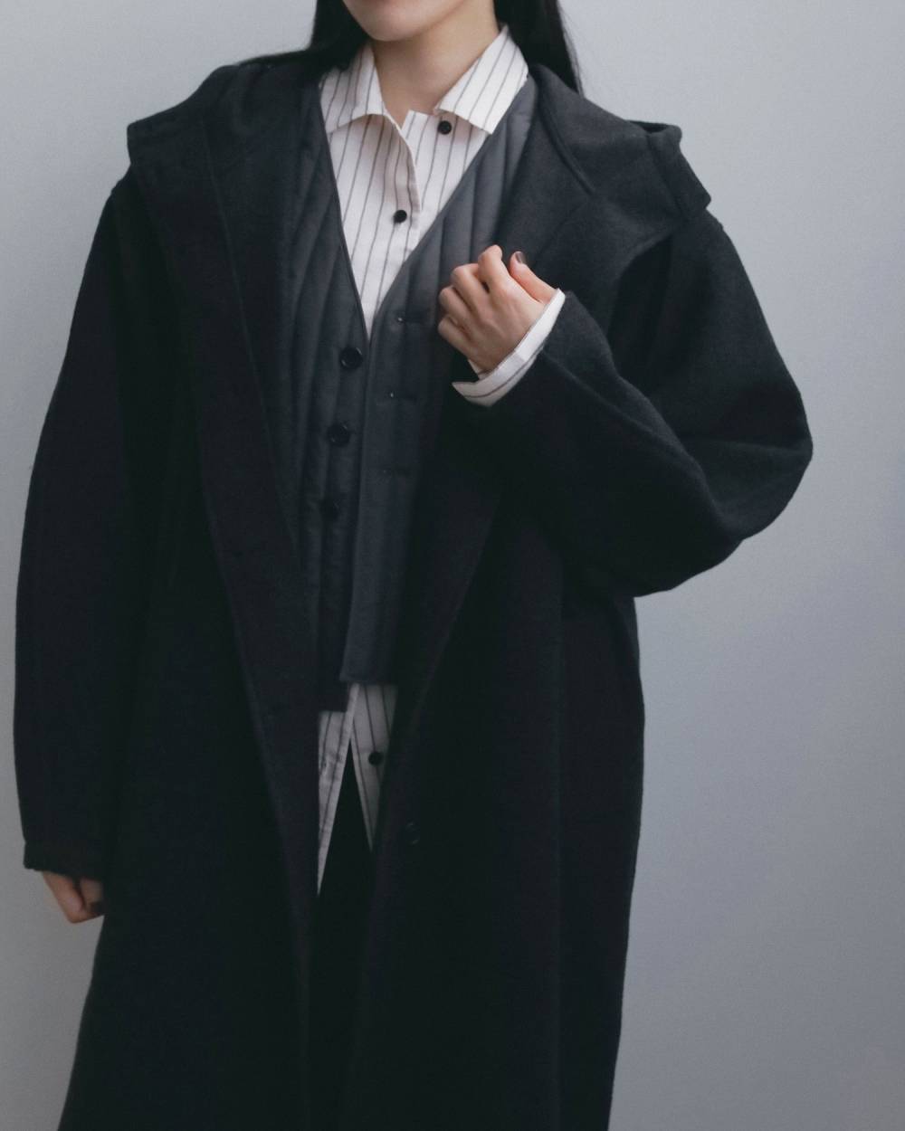 Wool Hoodie Coat Wool Hoodie Coat,ウール フーディー コート,62620001,アウター,コート,フーディーコート,ànuke,アンヌーク,lifes,ライフズ,26fall,26aw