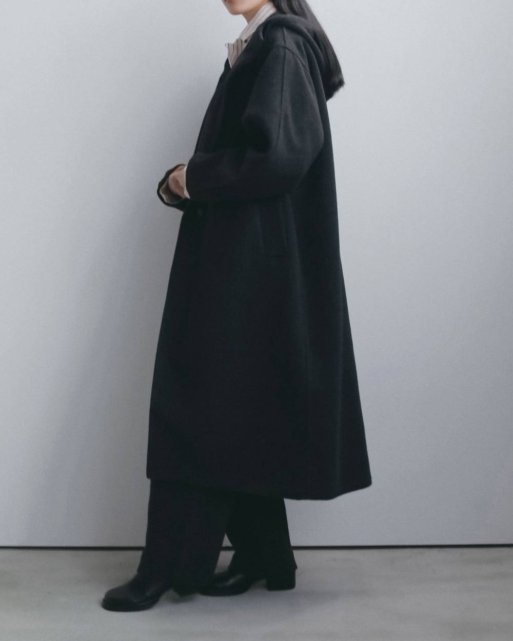 Wool Hoodie Coat Wool Hoodie Coat,ウール フーディー コート,62620001,アウター,コート,フーディーコート,ànuke,アンヌーク,lifes,ライフズ,26fall,26aw
