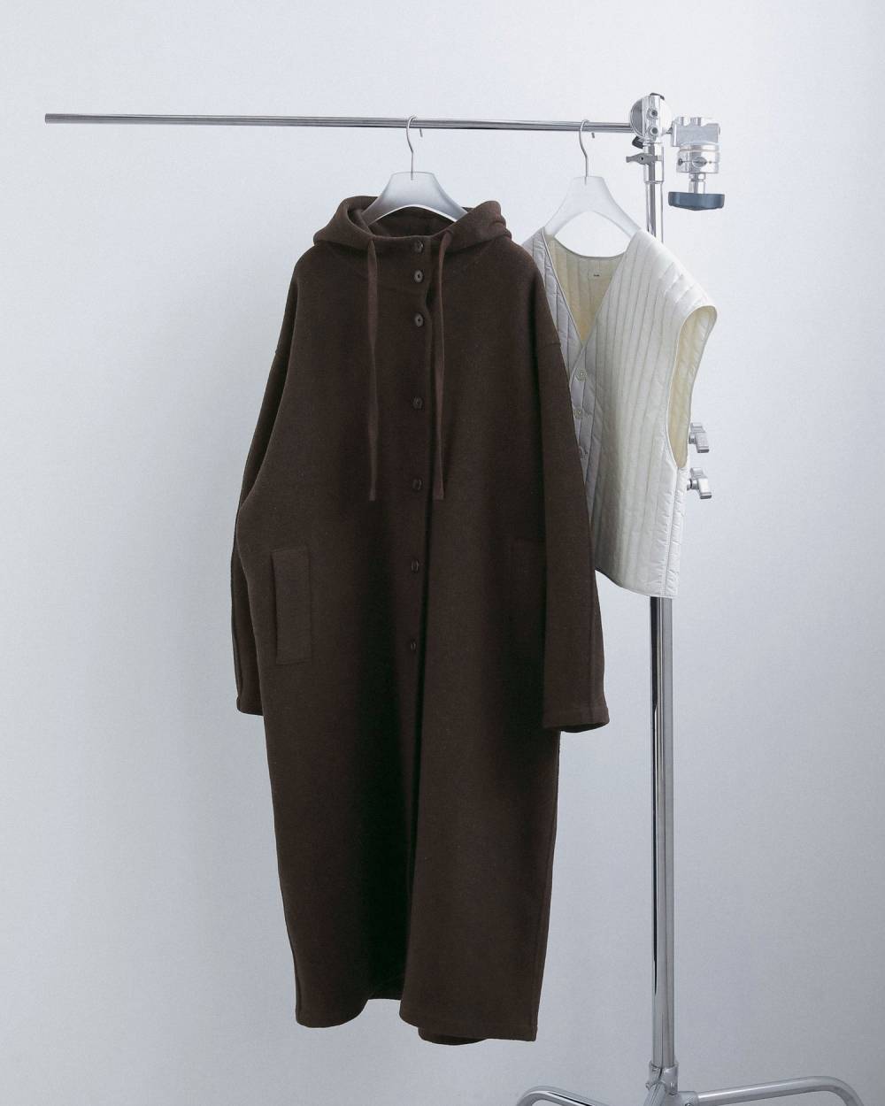 Wool Hoodie Coat Wool Hoodie Coat,ウール フーディー コート,62620001,アウター,コート,フーディーコート,ànuke,アンヌーク,lifes,ライフズ,26fall,26aw