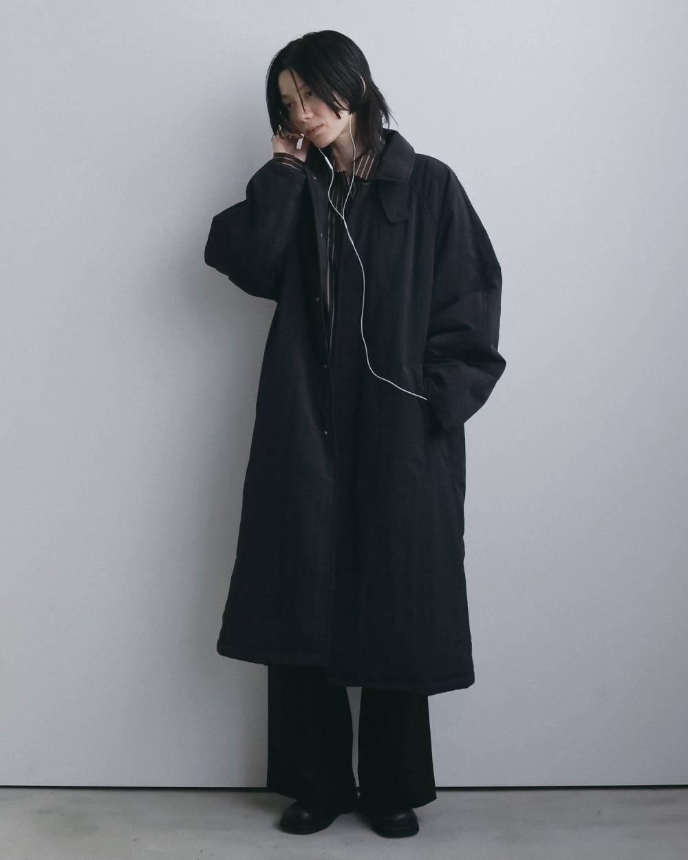Padded Soutiencollar Coat Padded Soutiencollar Coat,パデッド ステンカラー コート,62620002,アウター,コート,ロングコート,撥水加工,ànuke,アンヌーク,lifes,ライフズ,26fall,26aw